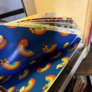 Vintage Assorted 60s, 70s & 80s Wrapping Paper Sheets in various lengths